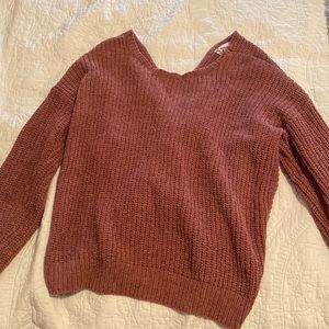 Pink rose sweater size small